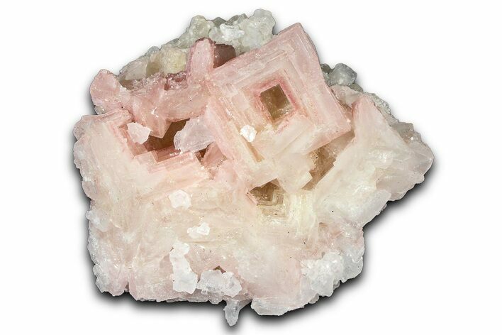 Pink Halite Crystal Cluster - Trona, California #347196